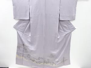 リサイクル　寿光織　東海道五十三次模様織り出し一つ紋色留袖